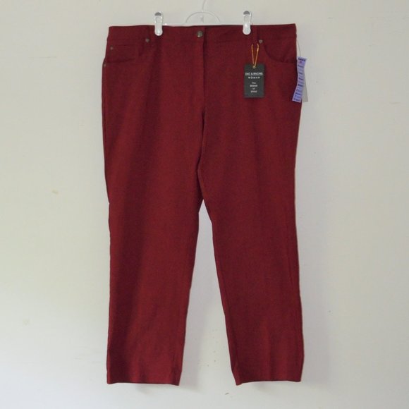 Zac & Rachel Garnet Slim Leg Stretch Pants 22W - Picture 1 of 12